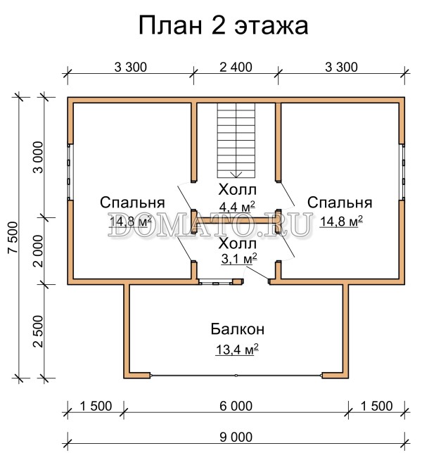 план 2 этажа