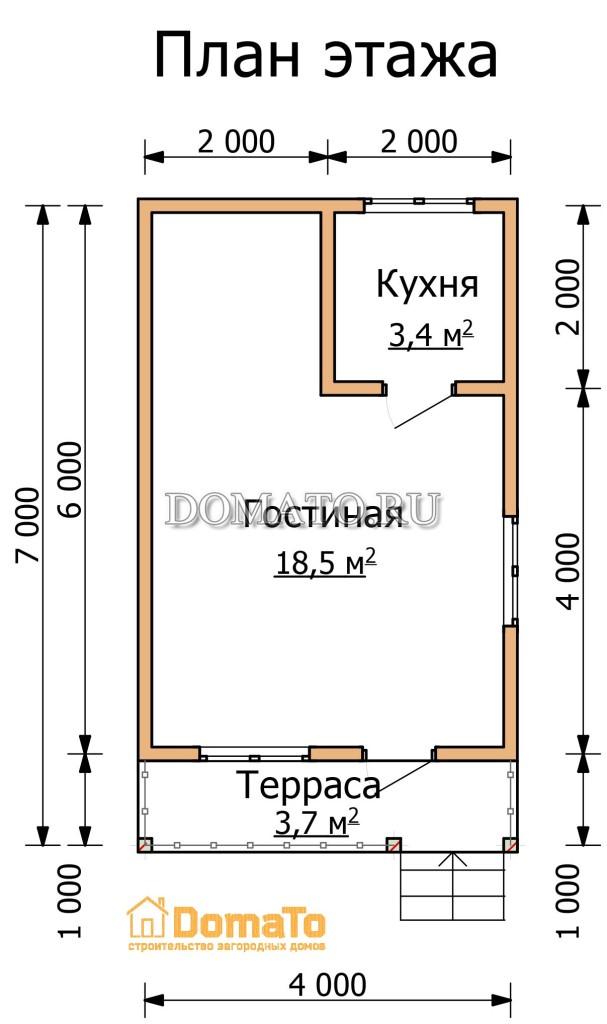 План этажа 7 на 4