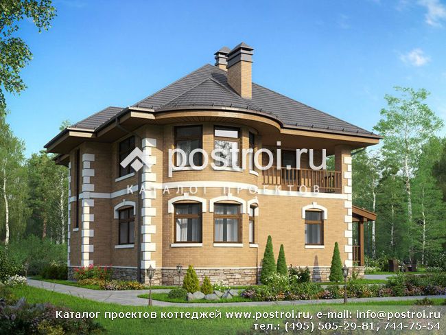 дом в русском стиле № U-166-1K