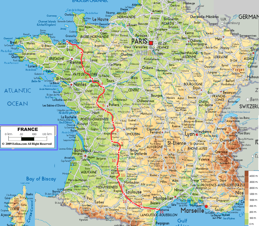 На рисунке 15 надпишите главные города франции по заглавным буквам их названий выделите среди них