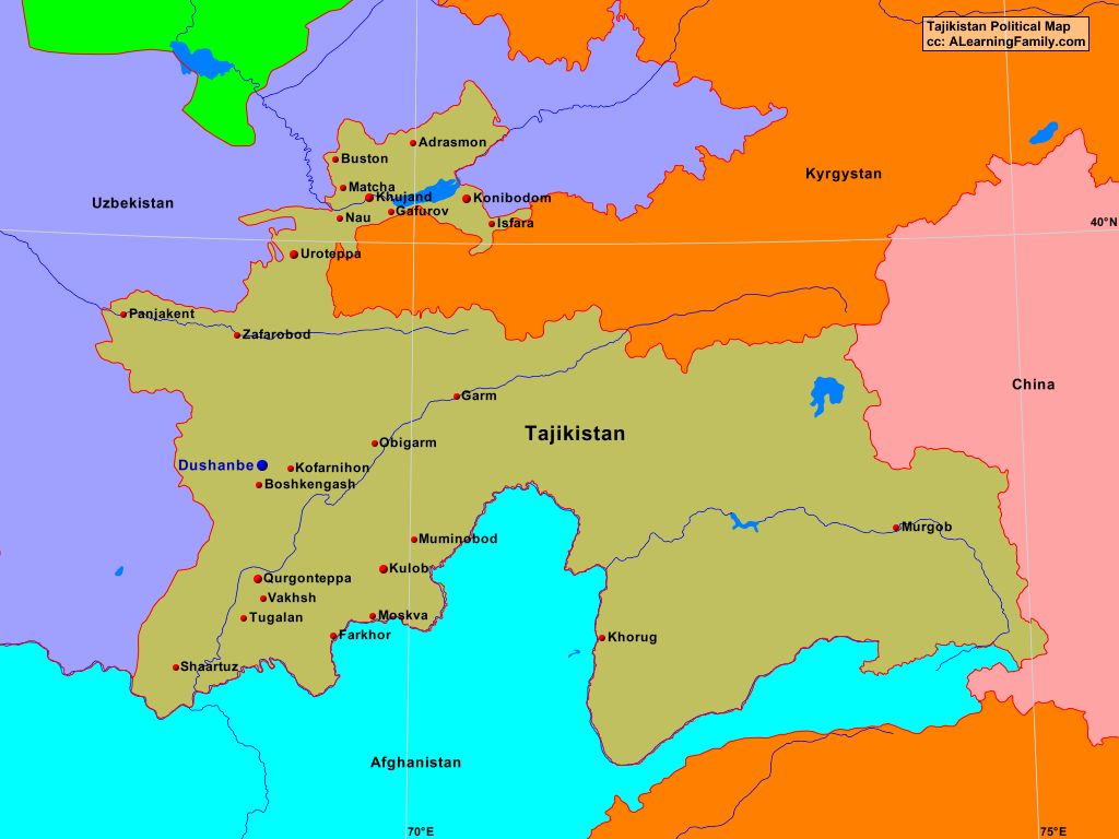 Где находится таджикский. Таджикистан на карте с границами. Политическая карта Таджикистана. Политическая карта Таджикистана политическая карта Таджикистана.
