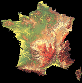 карта: География Франции