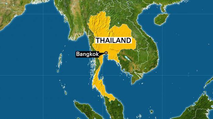 таиланд на карте мира