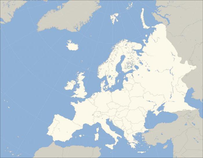 площади европейских стран