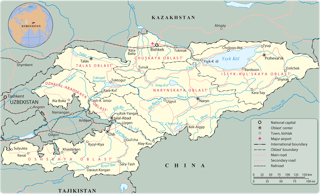 В киргизии карта - 90 фото