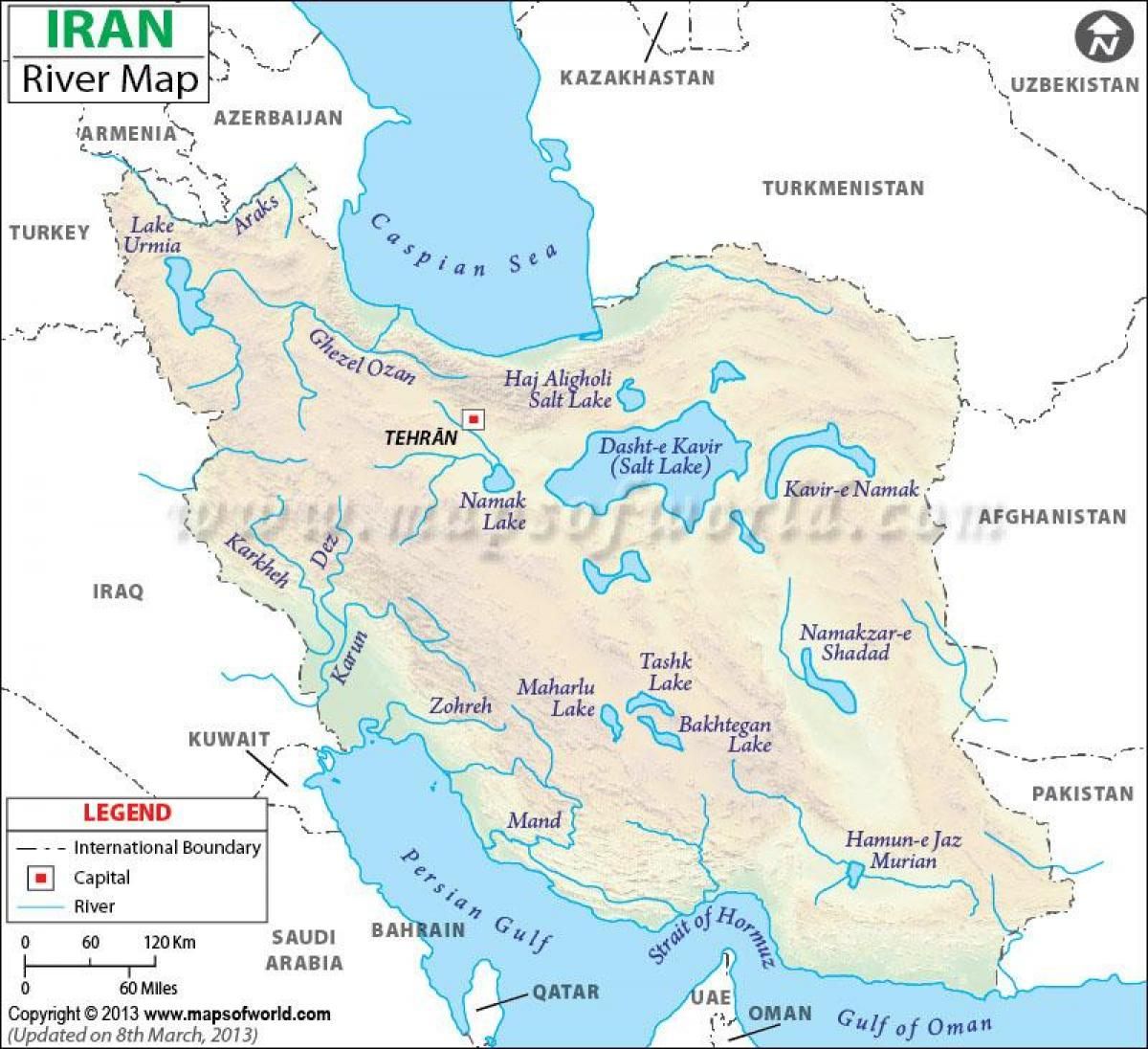 иран на карте мира