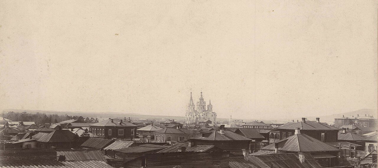 Панорама города в направлении на северо-запад. 1900