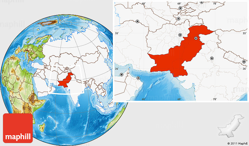 Бангладеш карта мира