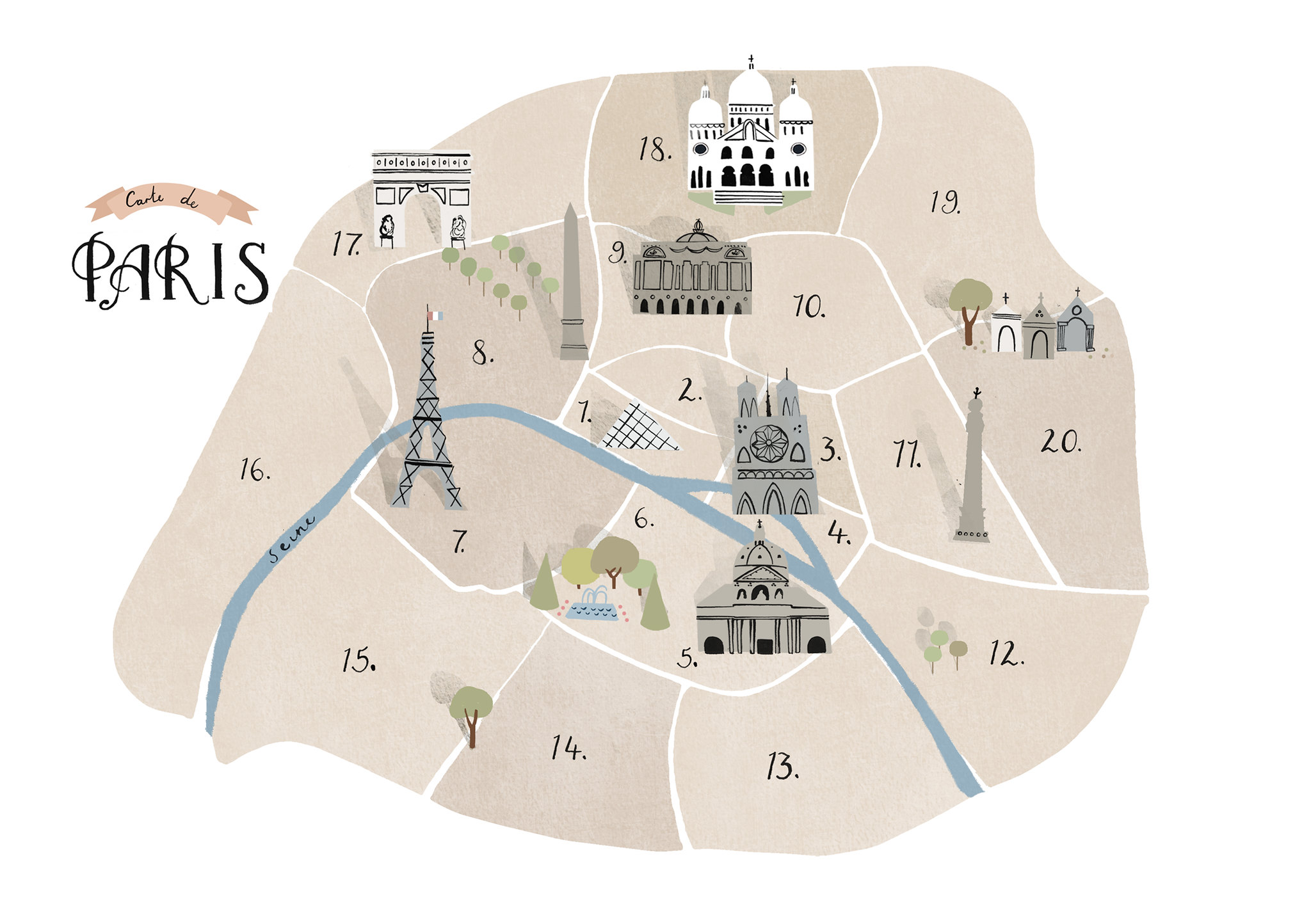 Музейная карта парижа