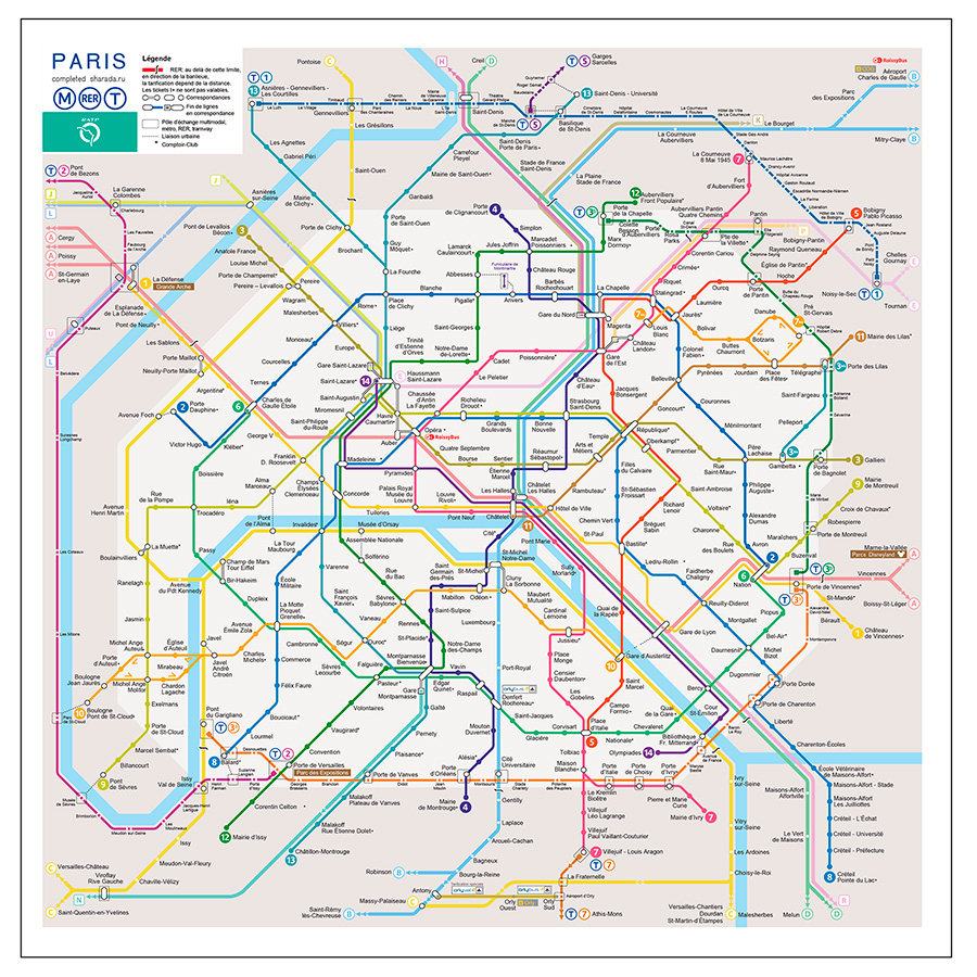 Схема метро в париже: Метро Парижа | Париж — camper-c.ru — Караваны и ...