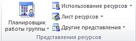 Добавление графического представления ресурсов