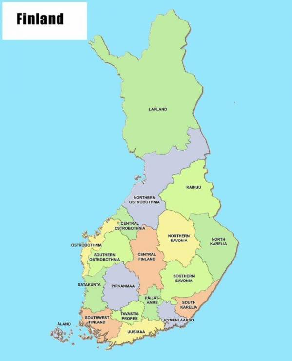 Административное деление Финляндии