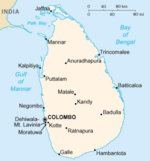 Шри-Ланка улсын газрын зураг  (англ.)