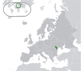 Localização da Moldávia