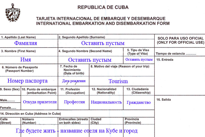 Миграционная карта