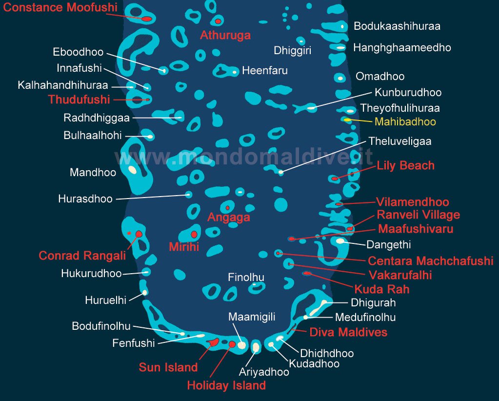 Карта мальдив с островами - 98 фото
