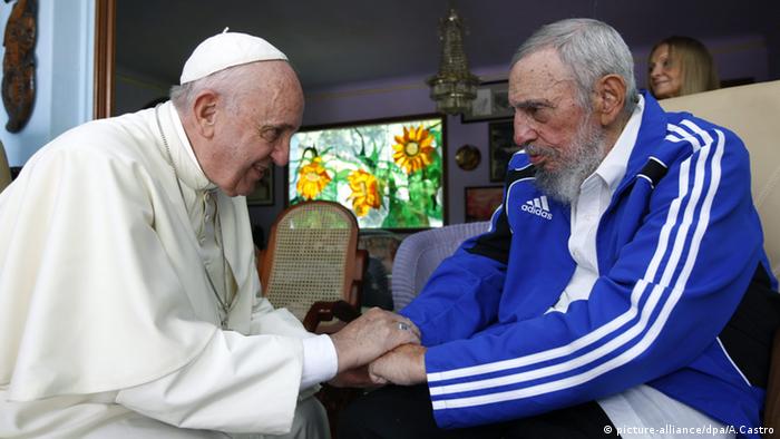 Фидель Кастро и Папа римский