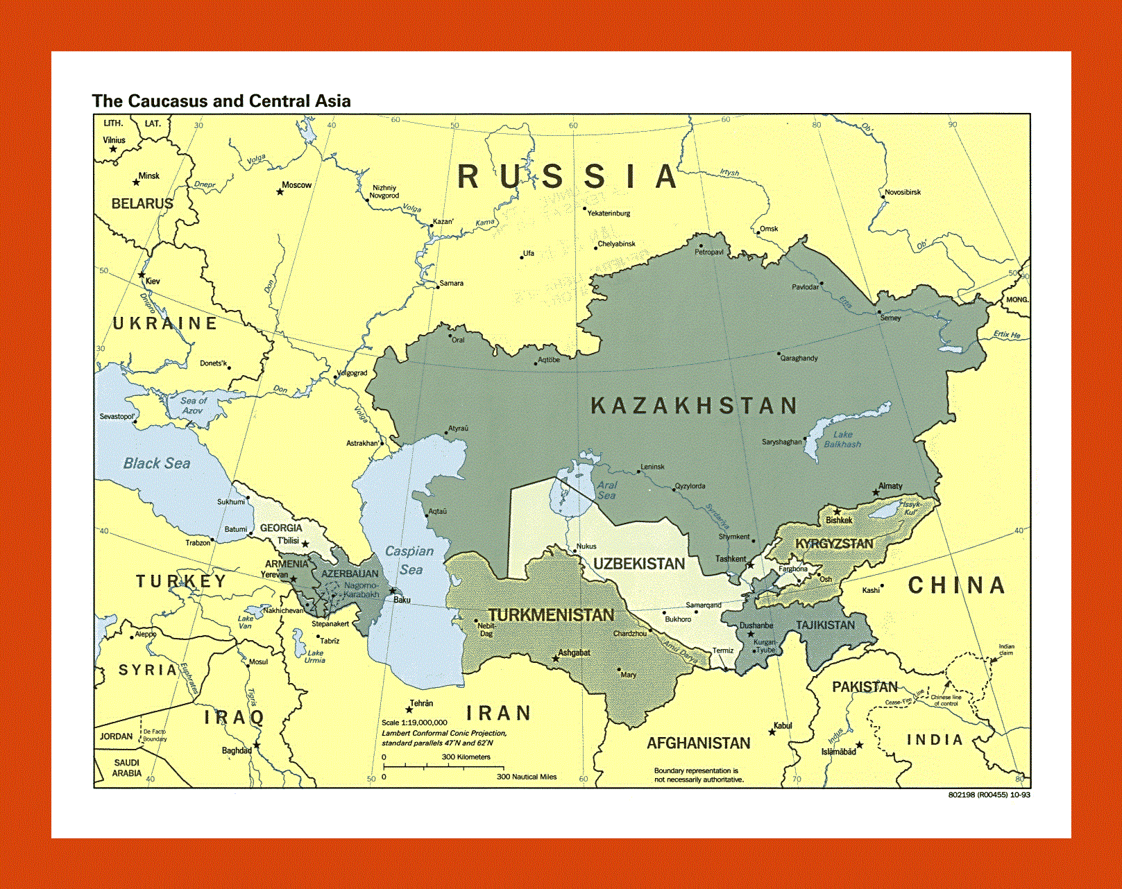 Страны центральной азии