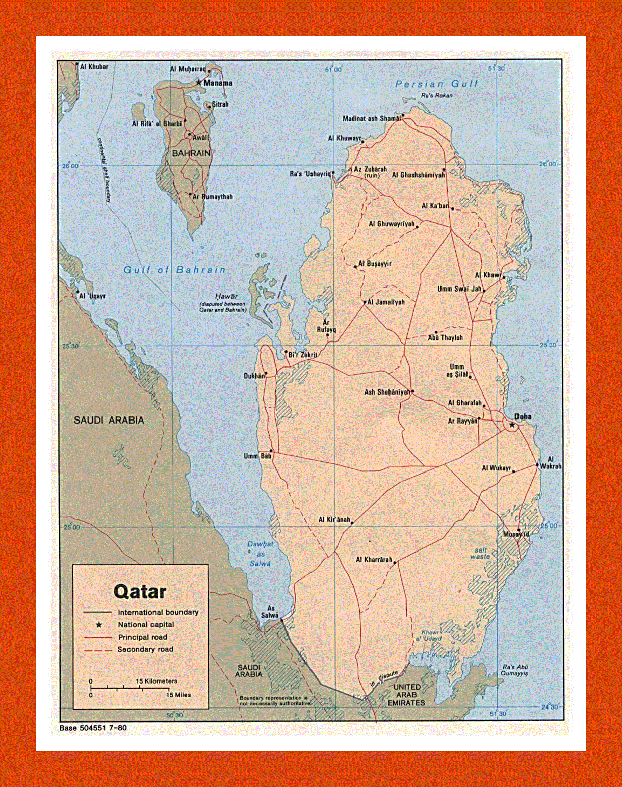 Страна катар на карте мира
