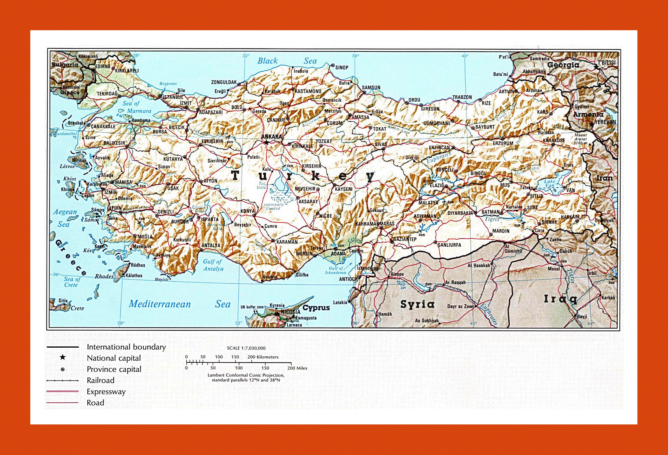 Турецкая карта оформить