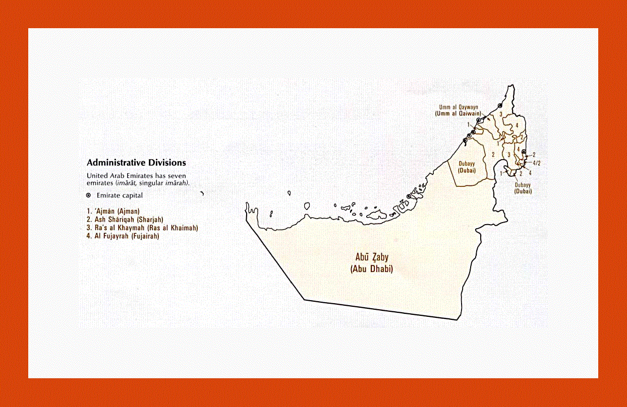 Объединенные арабские на карте. Административное деление Объединённых арабских Эмиратов. ОАЭ на карте. Объединённые арабские эмираты карта Эмиратов. ОАЭ на контурной карте.