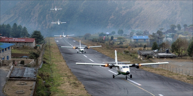Аэропорт Лукла (Гималаи, Путешествия, альпинизм, национальный парк сагарматха, непал)