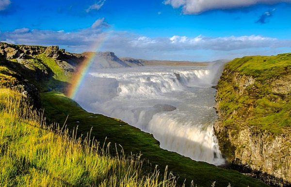 Водопад Гюдльфосс на юге Исландии